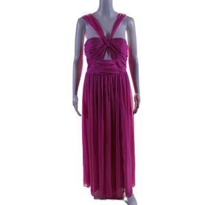 Adam Lippes Collective Womens Knot Front Gown Pink Size 0 15519735